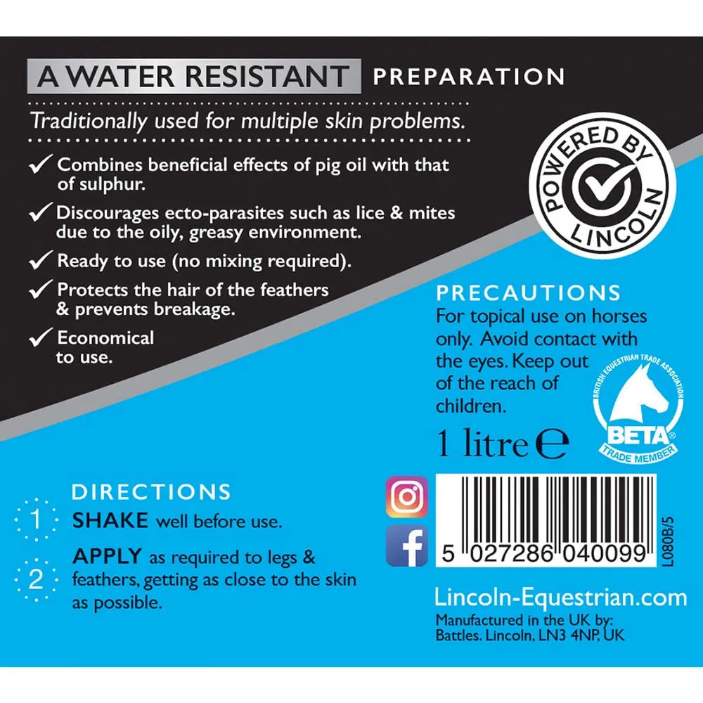 Lincoln Pig Oil & Sulphur 1l