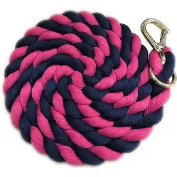 Shires Two Tone Lead Rope – Navy/Fuchsia, 1.8m