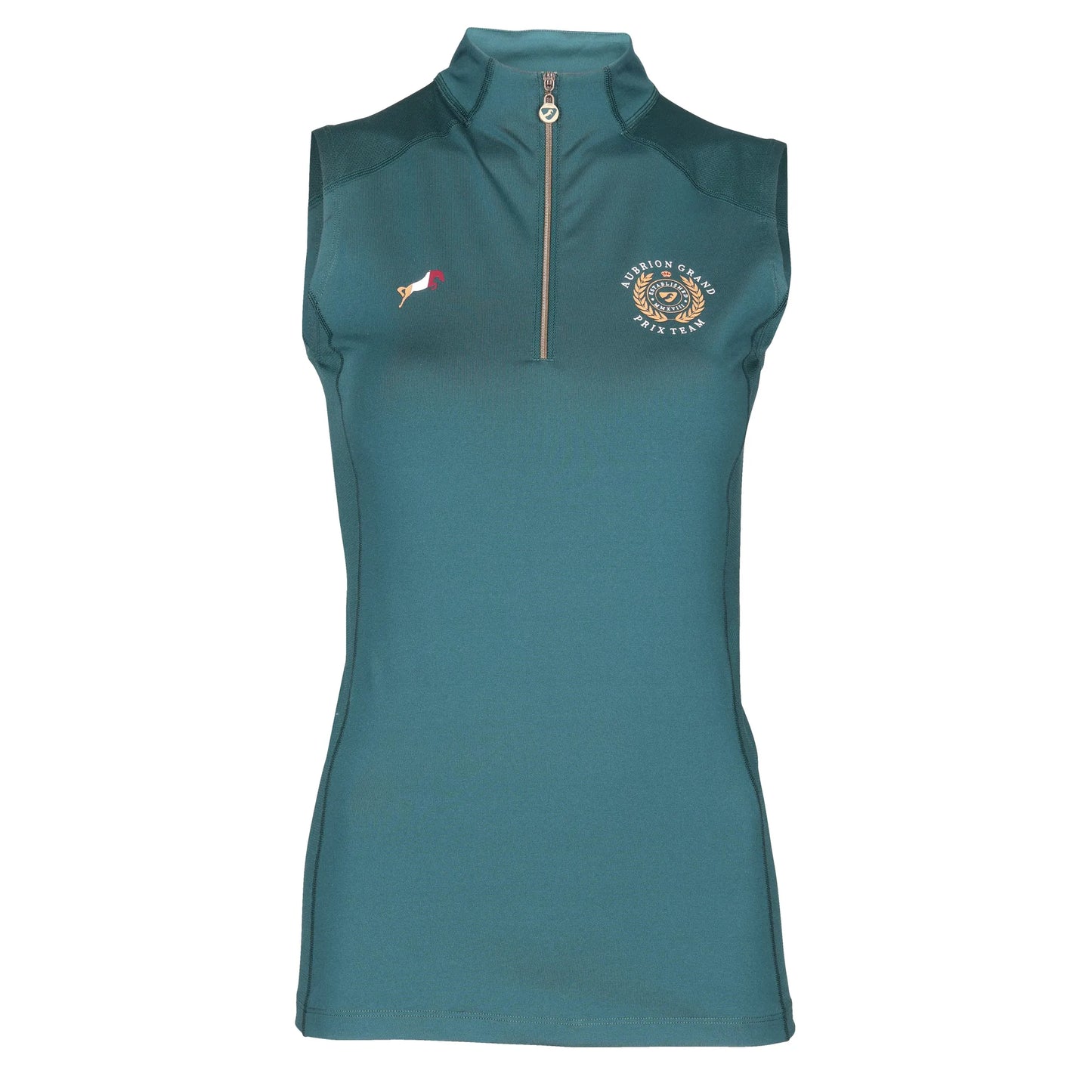 Shires Aubrion Team Sleeveless Base Layer - Green