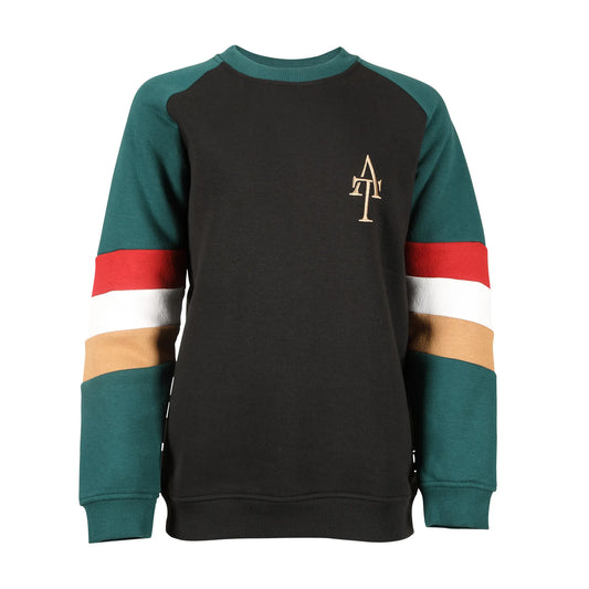 Shires Aubrion Team Ladies Sweatshirt - Black/Green