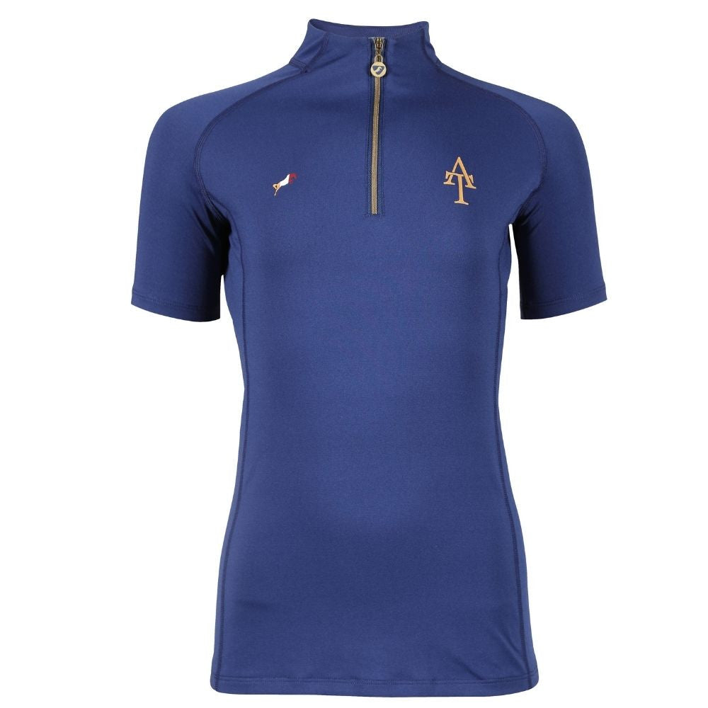 Shires Aubrion Team Ladies Short Sleeve Base Layer - Navy