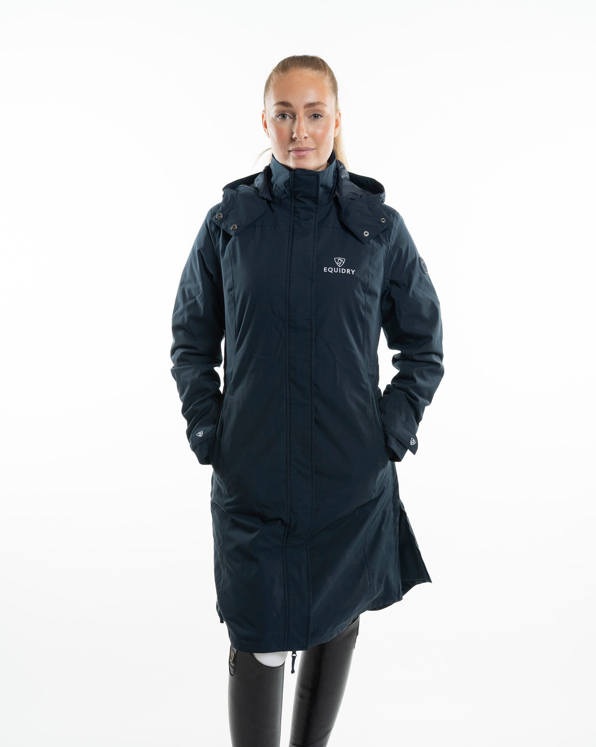 Bronte Waterproof Riding Coat Removable Hood Womens