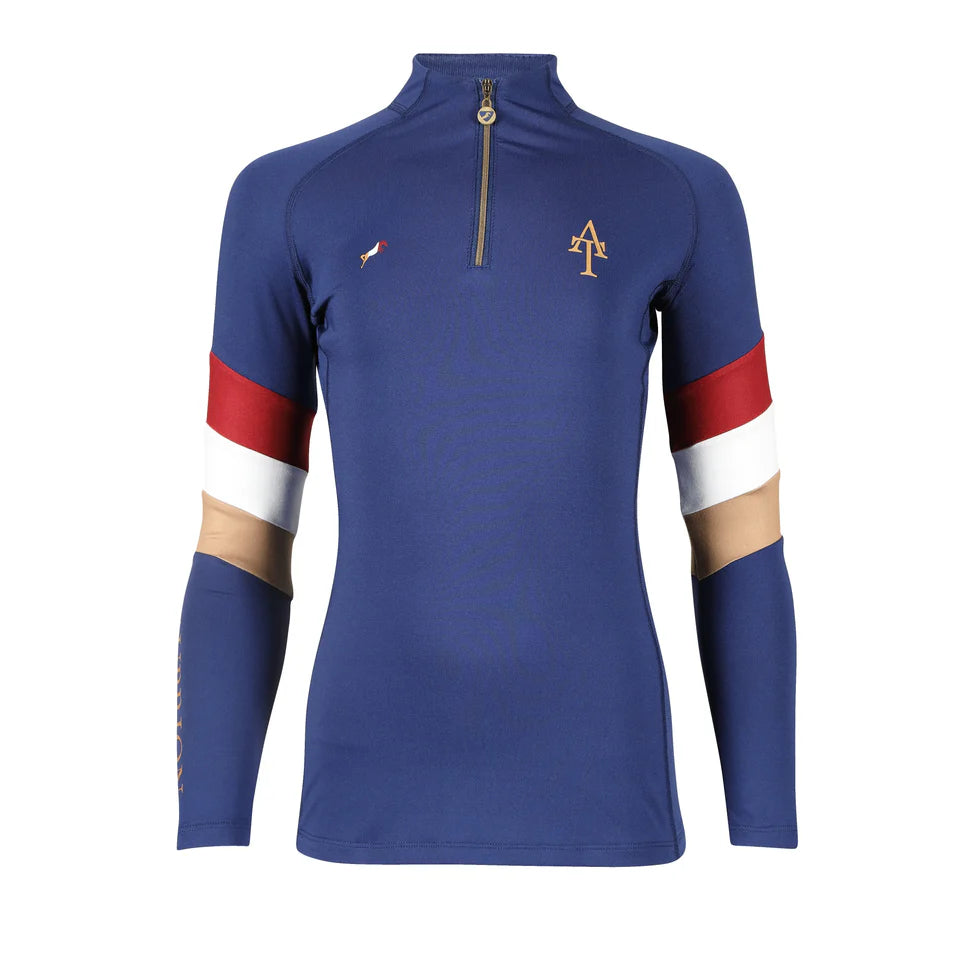 Team Aubrion Ladies Longsleeve Base Layer Navy