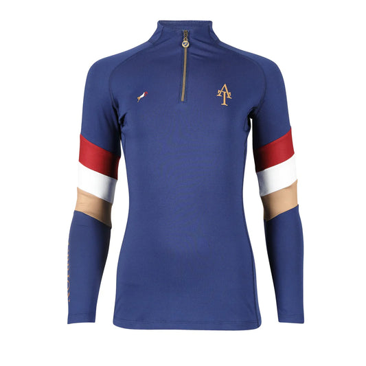 Team Aubrion Ladies Longsleeve Base Layer Navy