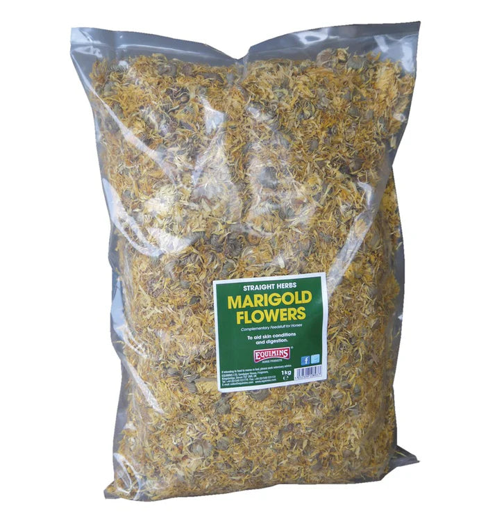 Equimins Straight Herbs Marigold Flowers 1kg Bag
