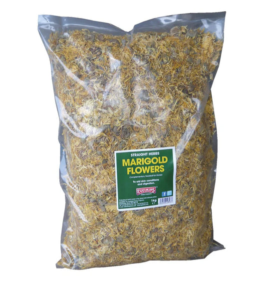 Equimins Straight Herbs Marigold Flowers 1kg Bag