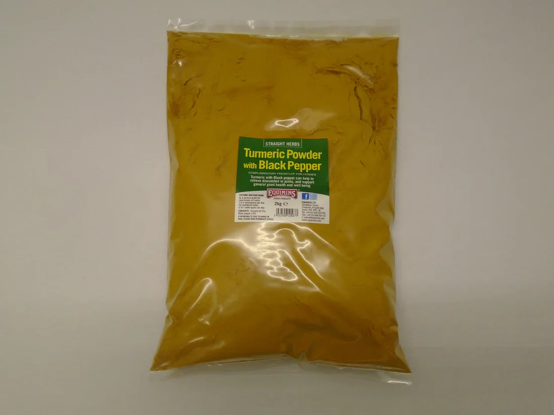 Equimins Straight Herbs Turmeric and Black Pepper powder 1kg bag
